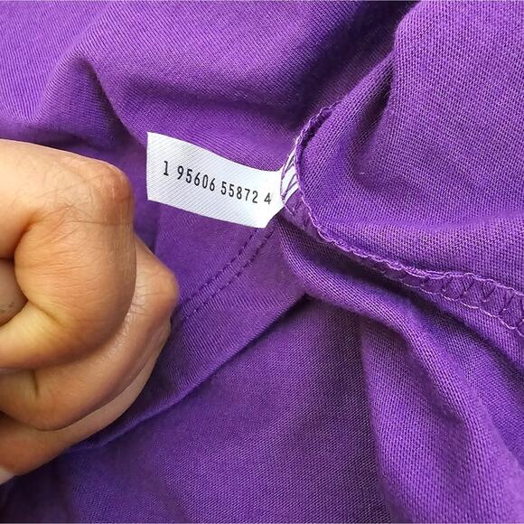 Purple Sugar Skull T-Shirt Colorful Bobbie Brooks Day Of The Dead Graphic Tee S - Picture 6 of 10